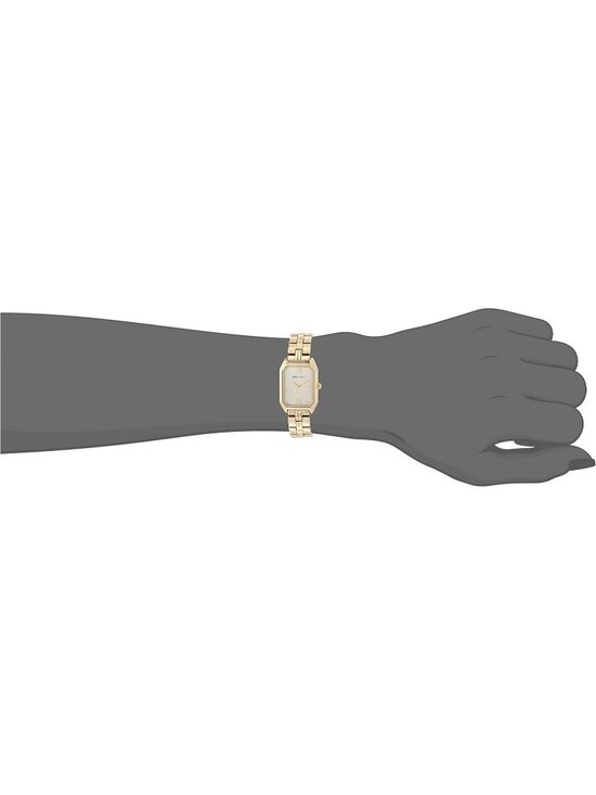 Anne Klein Women\'s All Gold Analog Quartz Roman Numeral Octagonal Bracelet Watch main image 4